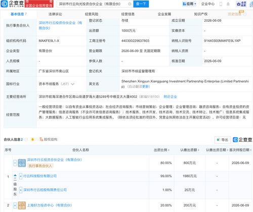 行云科技攜手多方設(shè)立向光投資合伙企業(yè)，布局AI與信息系統(tǒng)集成服務(wù)